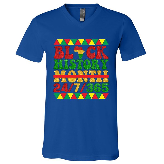 Black History Month African American Gift V-Neck T-Shirt