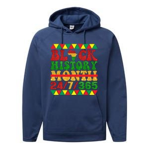 Black History Month African American Gift Performance Fleece Hoodie