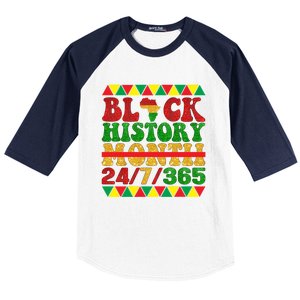 Black History Month African American Gift Baseball Sleeve Shirt