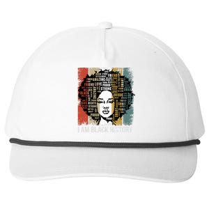 Black History Month. I Am Black History Snapback Five-Panel Rope Hat