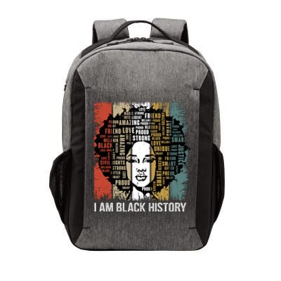 Black History Month. I Am Black History Vector Backpack