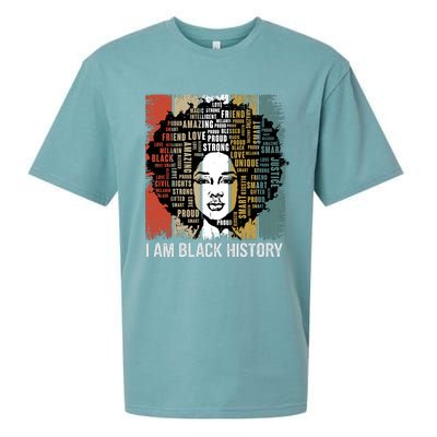 Black History Month. I Am Black History Sueded Cloud Jersey T-Shirt