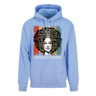 Black History Month. I Am Black History Unisex Surf Hoodie