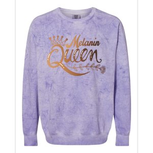 Black History Month Proud Black Melanin Queen Gift Colorblast Crewneck Sweatshirt