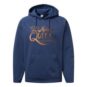 Black History Month Proud Black Melanin Queen Gift Performance Fleece Hoodie