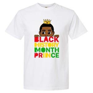 Black History Month Prince African Melanin Sons Gift Garment-Dyed Heavyweight T-Shirt