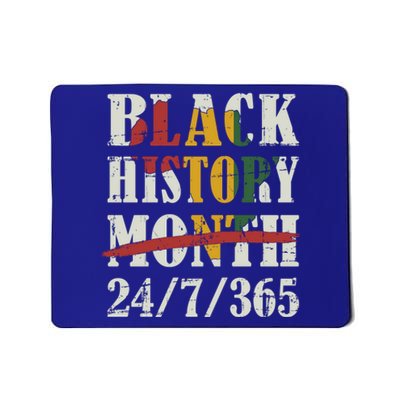 Black History Month 24/7/365 With African Map Flag Meaningful Gift Mousepad