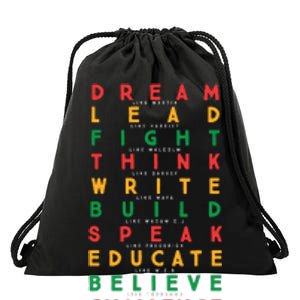 Black History Month African American Country Celebration Drawstring Bag