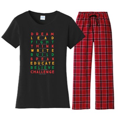 Black History Month African American Country Celebration Women's Flannel Pajama Set