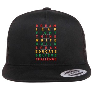 Black History Month African American Country Celebration Flat Bill Trucker Hat