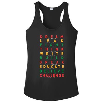 Black History Month African American Country Celebration Ladies PosiCharge Competitor Racerback Tank