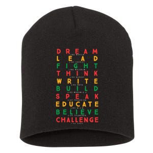 Black History Month African American Country Celebration Short Acrylic Beanie