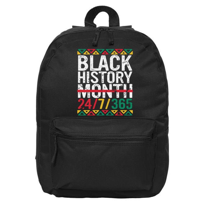 Black History Month 247365 Gift Pride African American 16 in Basic Backpack