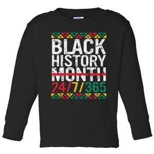 Black History Month 247365 Gift Pride African American Toddler Long Sleeve Shirt