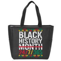 Black History Month 247365 Gift Pride African American Zip Tote Bag