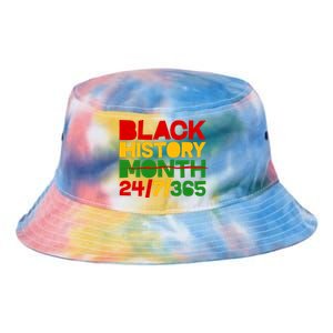 Black History Month 24 7 365 Tie Dye Newport Bucket Hat