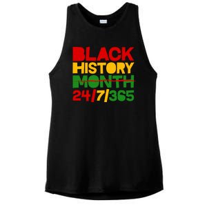 Black History Month 24 7 365 Ladies PosiCharge Tri-Blend Wicking Tank