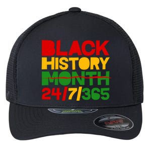 Black History Month 24 7 365 Flexfit Unipanel Trucker Cap