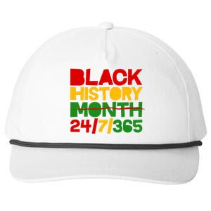 Black History Month 24 7 365 Snapback Five-Panel Rope Hat