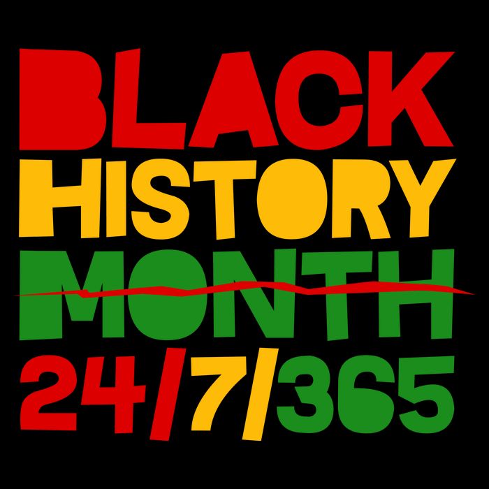 Black History Month 24 7 365 Flat Bill Trucker Hat