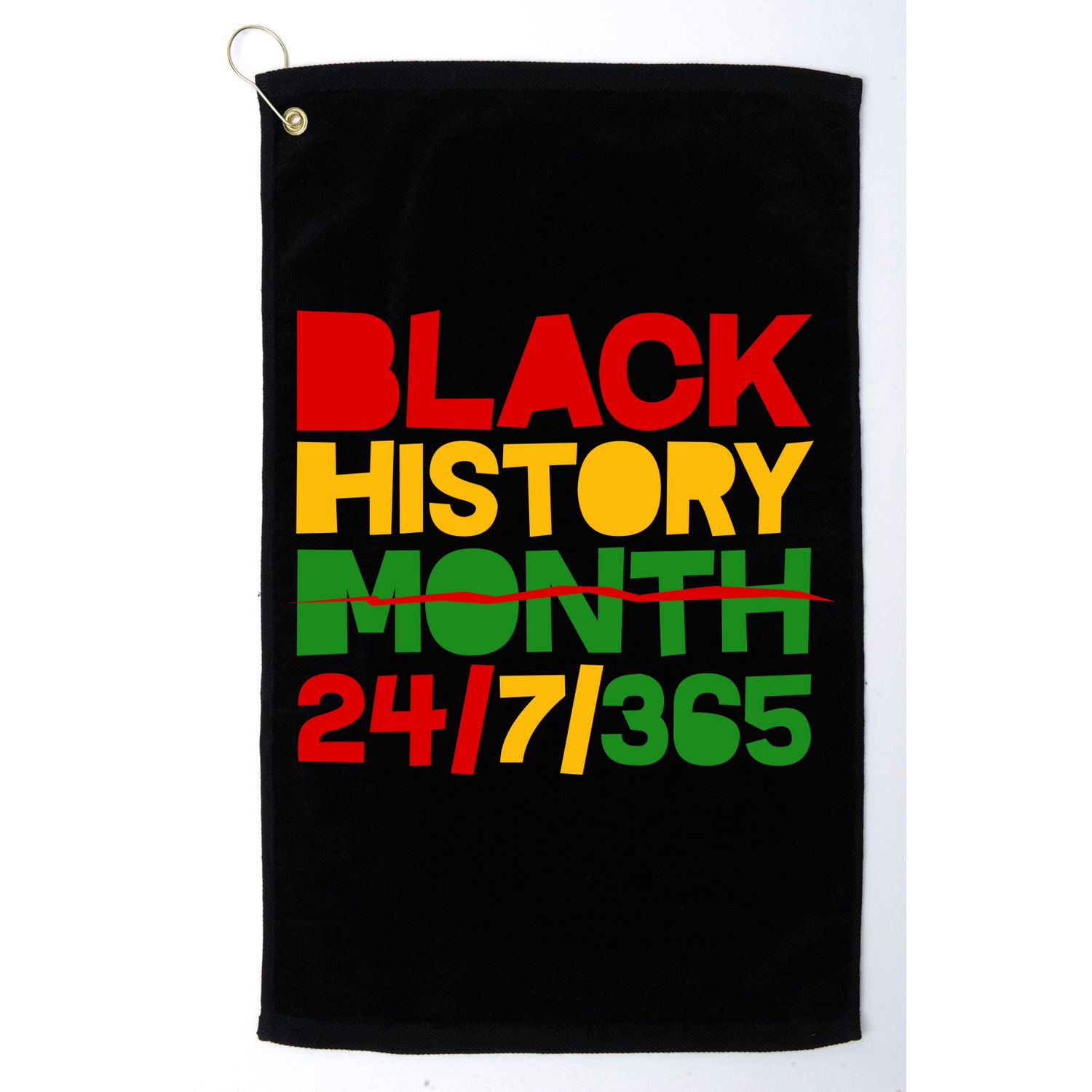 Black History Month 24 7 365 Golf Towel