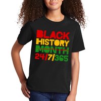 Black History Month 24 7 365 Kids T-Shirt