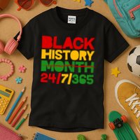 Black History Month 24 7 365 Kids T-Shirt