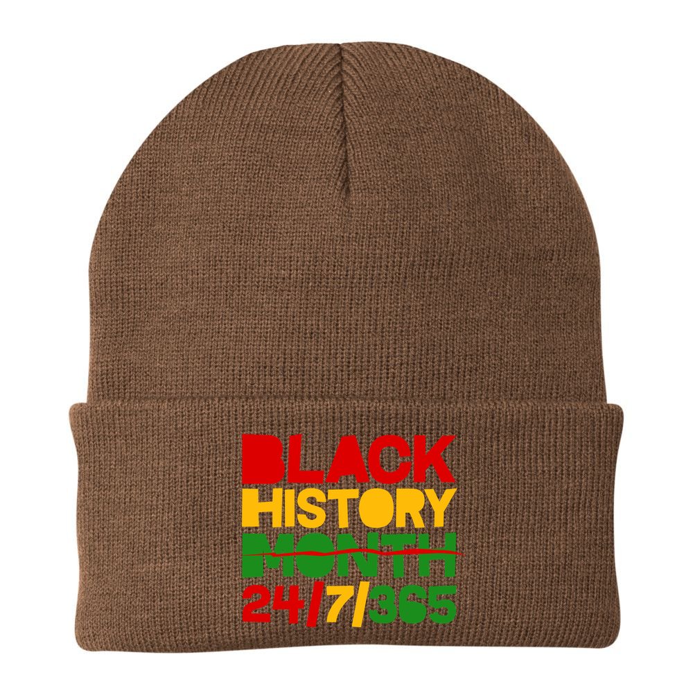 Black History Month 24 7 365 Beanie