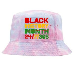 Black History Month 24 7 365 Tie-Dyed Bucket Hat