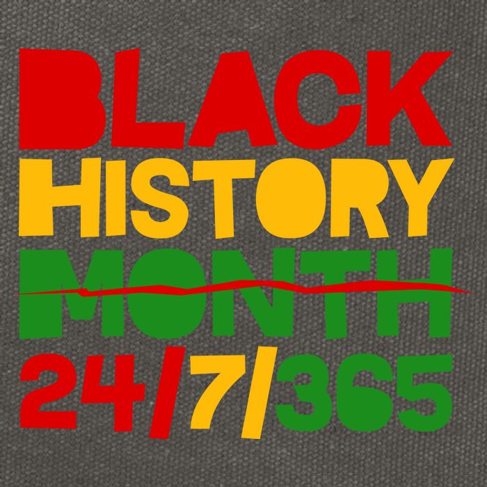 Black History Month 24 7 365 Cotton Canvas Backpack