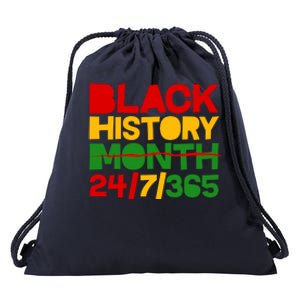 Black History Month 24 7 365 Drawstring Bag