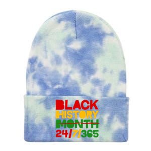 Black History Month 24 7 365 Tie Dye 12in Knit Beanie