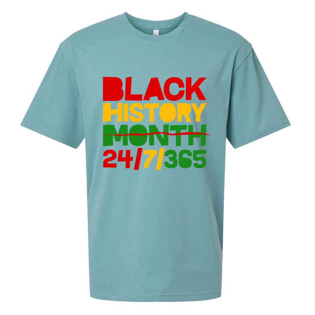 Black History Month 24 7 365 Sueded Cloud Jersey T-Shirt