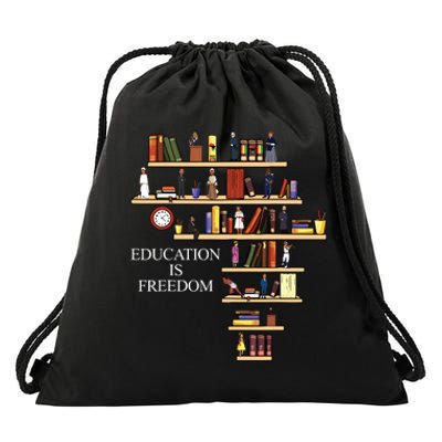 Black History Month Black Leaders African American Pride Drawstring Bag