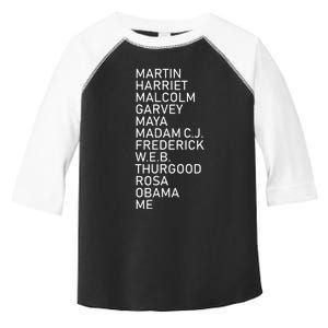 Black History Month Black Leaders Graphic Design Toddler Fine Jersey T-Shirt