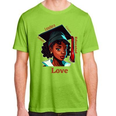 Black History Month Black Educated Leaders Valentines Day Gift Adult ChromaSoft Performance T-Shirt