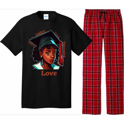 Black History Month Black Educated Leaders Valentines Day Gift Pajama Set