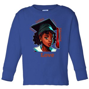 Black History Month Black Educated Leaders Valentines Day Gift Toddler Long Sleeve Shirt