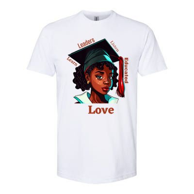 Black History Month Black Educated Leaders Valentines Day Gift Softstyle® CVC T-Shirt