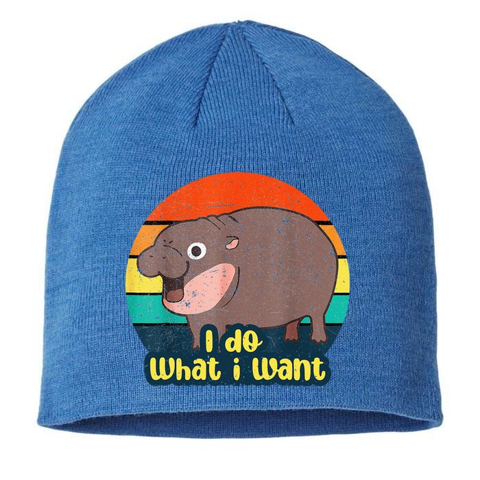 Baby Hippo Moo Deng I Do What I Want Sustainable Beanie