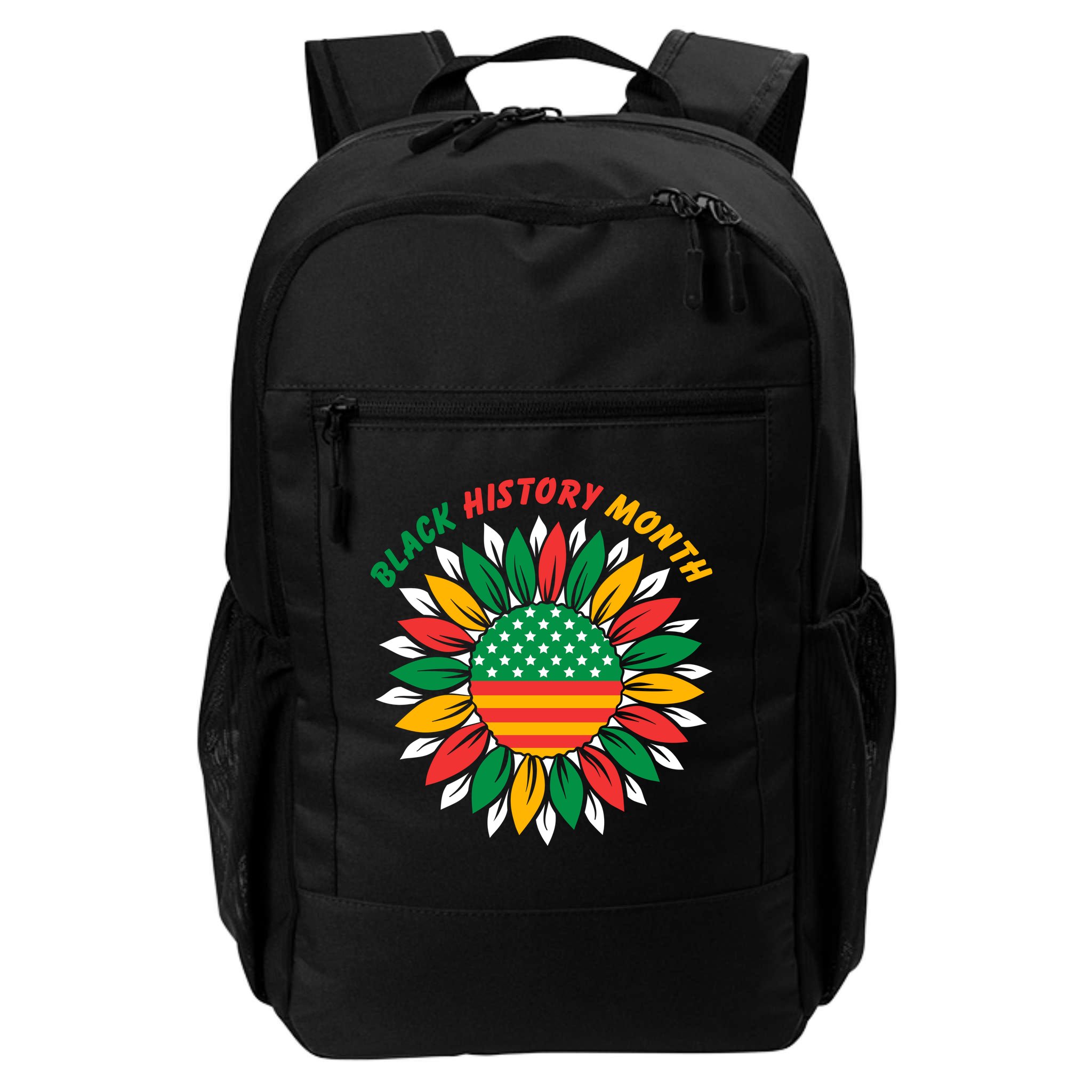 Black History Month Sunflower Flag Backpack