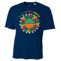 Black History Month Sunflower Flag Cooling Performance Crew T-Shirt