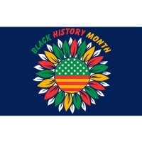 Black History Month Sunflower Flag Bumper Sticker