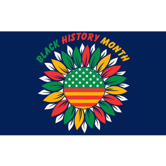 Black History Month Sunflower Flag Bumper Sticker