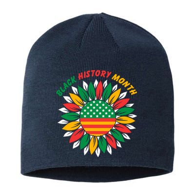 Black History Month Sunflower Flag Sustainable Beanie