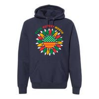 Black History Month Sunflower Flag Premium Hoodie