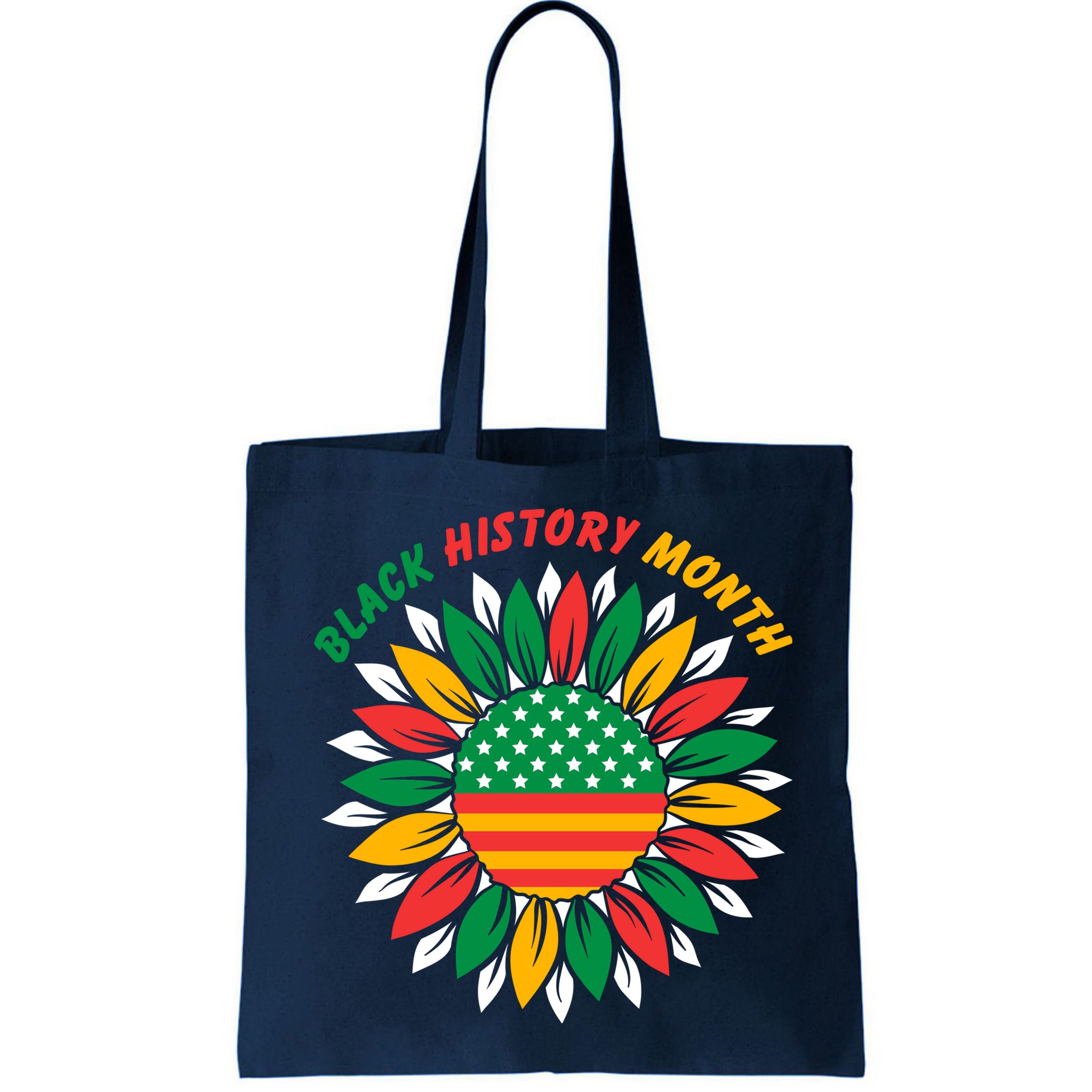 Black History Month Sunflower Flag Bag