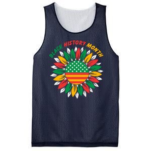 Black History Month Sunflower Flag Mesh Reversible Basketball Jersey Tank