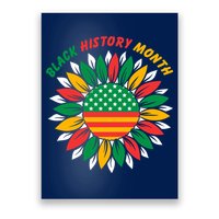 Black History Month Sunflower Flag Poster