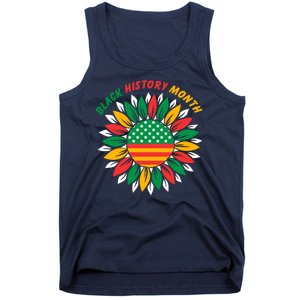 Black History Month Sunflower Flag Tank Top